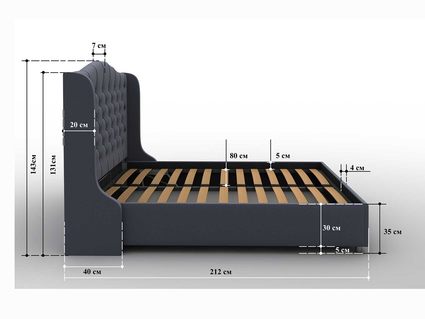 Кровать Sleeptek Premier 5 Велюр 15 (с подъемным механизмом) 276