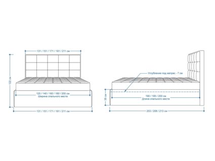 Кровать Lonax Адель велюр Dolly-1 180х200