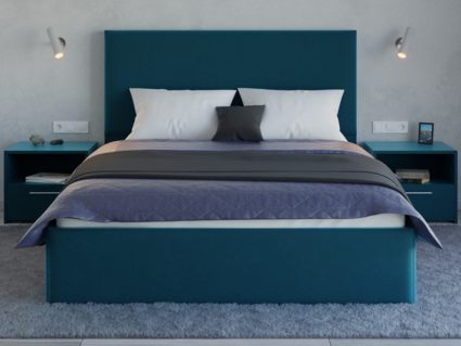 Кровать Lonax Фелиса велюр Dolly-13 (с основанием) 160х190