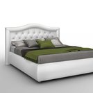 Кровать Sleeptek Premier 6 Экокожа White (с подъемным механизмом) 200х200